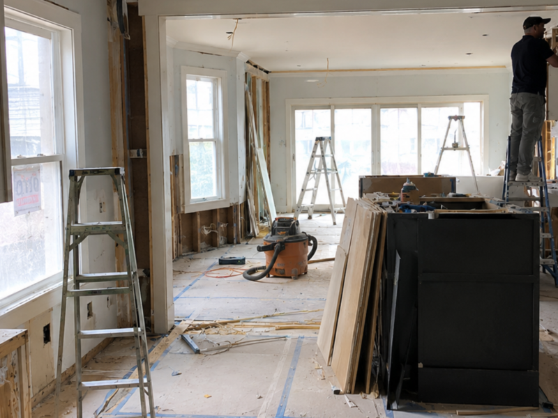 Planning d’un chantier de rénovation générale accompagné par SEVOL